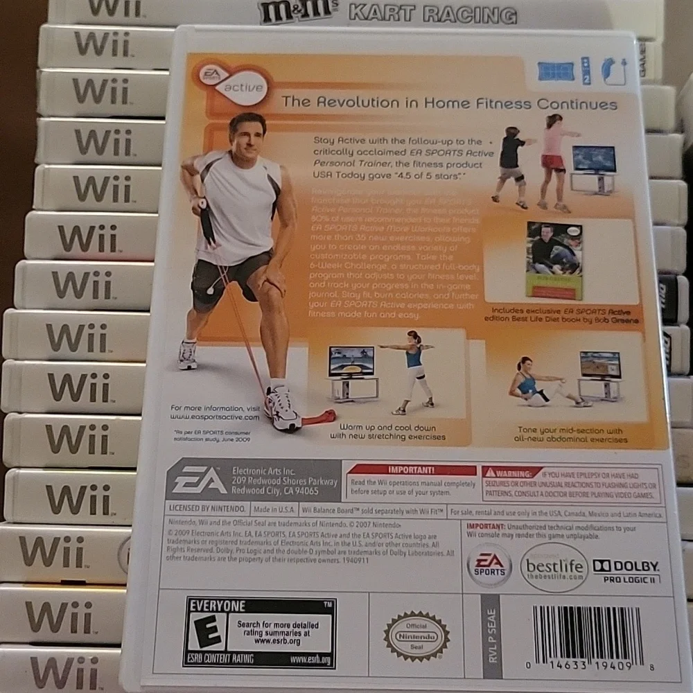 EA Sports active More Workouts - Wii Game No Visable Stratches Original Case